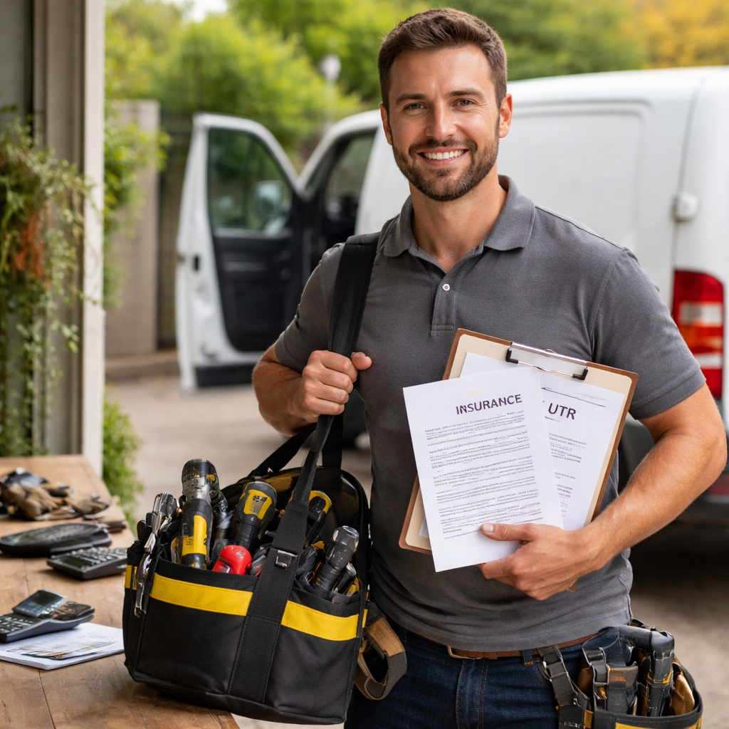 self-employed tradesman checklist documents and tools UK