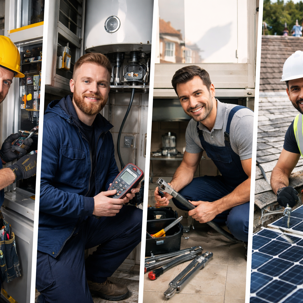 green trades boom EV charging solar heat pumps UK 2026