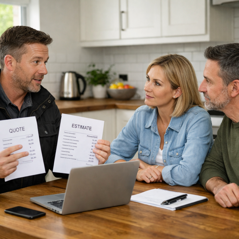 difference between a quote and an estimate UK tradesperson